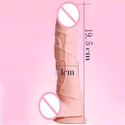 Realistic Penis Sex Toys For Woman Anal Massager Dildo With Suction Cup - nude -140mm