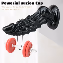 Modi Animal Dick Dragon Dildo Dinosaur Scales Penis Big Suction Cup Adult Anal Sex Toys For Women Men - black