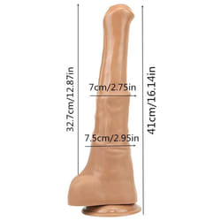 Modi Giant Anal Dildo Sex Toys For Women Lesbian Horse Fake Penis Suction Cup Animal Dildos Female Masturbator Big Dick - brown -XXXL