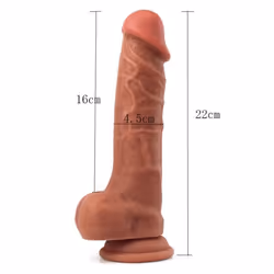 Double Layer Soft Silicone Realistic Penis Skin Feeling Big Dildo With Suction Cup Sex Toys For Woman Realistic Dick Adult -  ...