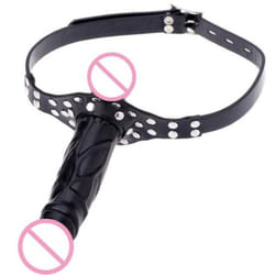 Funny Dildo Ended Anal Penis Dual Simulation Gag Masturbate Plug Women Adult Sex Tool