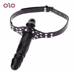 Funny Dildo Ended Anal Penis Dual Simulation Gag Masturbate Plug Women Adult Sex Tool