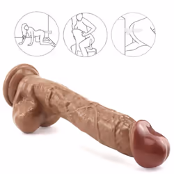 Brown Strap On Dildo Panties Men Wearable  Penis Lengthen Sleeve Strapon Dildo Pants Harness Belt Sex Toys For Man Adult Shop - 23cm
