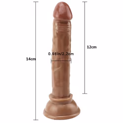 Soft Realistic Dildo Sex Toys For Couples Women Men Anal Masturbator - Size:14cm*2.2cm