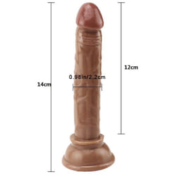Soft Realistic Dildo Sex Toys For Couples Women Men Anal Masturbator - Size:14cm*2.2cm