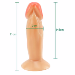 Small Dildo Modi Realistic Penis Sex Toys For Woman Anal Massager Soft Dildo With Suction Cup - Size:11cm*3cm