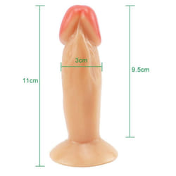 Small Dildo Modi Realistic Penis Sex Toys For Woman Anal Massager Soft Dildo With Suction Cup - Size:11cm*3cm