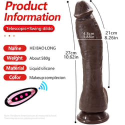 Black Tyrannosaurus Liquid Silicone Electric Phallus Simulation Dildo Adult Sex Products Female Cannon Machine Masturbation Machine Fun