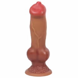 Huge Silicone Animal Dildo Anal Plug Sex Toy For Men Women Suction Cup Adult Supplies Large Dog Dildo - XS:18cm*3.5cm