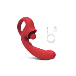 20 Modes Powerful Vaginal Dildo Vibrator for Female Clitoris G Spot Stimulator Erotic Masturbation Sex Toys Goods for Adults 18 - Red-no box