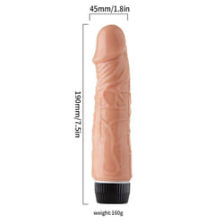 Waterproof Realistic Dildo Vibrator Soft Jelly Powerful G-spot Masturbation Adults Toys For Women Men - yellow