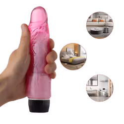 Waterproof Realistic Dildo Vibrator Soft Jelly Powerful G-spot Masturbation Adults Toys For Women Men - yellow