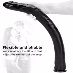 Black Extra Large Anal Strip Size Anal Plug Extra Long Phallus Deep Expansion Anal Strip Female Outing Anal Whip - black -S
