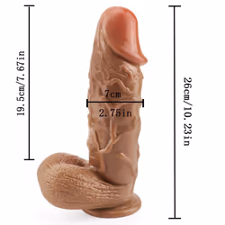 Huge Dildo Realistic Big Dick Penis Sex Toys Masturbation Soft Adult Toys For Women Men - blue