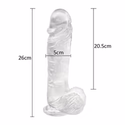 Realistic Big Dildo Anal Masturbator Soft Sex Toys For Couples Huge Jelly Suction Cup Penis Simulation For Women Gay - transp ...