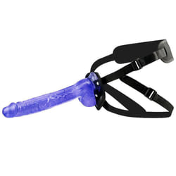 31cm Straped On Huge Dildo Penis Pants Strap-on Huge Realistic Cock Harness Strapless Removable Suction Cup Dildos Panties For Lesbians - blue