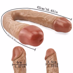 Dildo Runyu Double Long Realistic Dildos Cock Vaginal Anal Plug Adult Products Penis For Women Sex Toys - S
