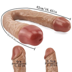 Dildo Runyu Double Long Realistic Dildos Cock Vaginal Anal Plug Adult Products Penis For Women Sex Toys - S