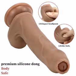 Realistic Dildo Runyu Foreskin Penis Soft Silicone Dildo Huge Dick Sex Toys For Women Gay