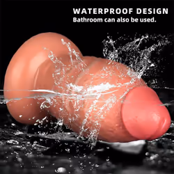 23*10cm Oversized Anal Plug Penis Liquid Silicone Double Hardness Simulation Oversized Penis Adult Sex Toy - brown