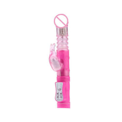 Waterproof Women Silicone Dildo Vibrator G Spot Clit Vagina Stimulator Sex Toy - Pink