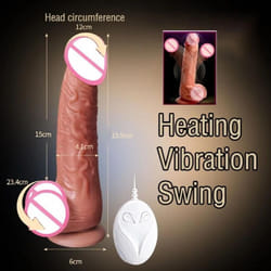 Silicone Heated Dildo Lady Sex Toy Swing Simulation Vibrator For Women Masturbation Toy