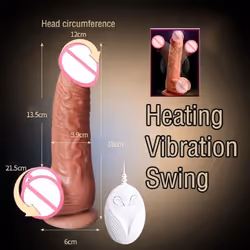 Silicone Heated Dildo Lady Sex Toy Swing Simulation Vibrator For Women Masturbation Toy