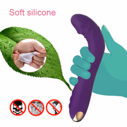 Dildo Vibrator 10 Speeds Woman Masturbator G Spot Adult Sex Toys Anal Plug Silicone Usb Charging - black