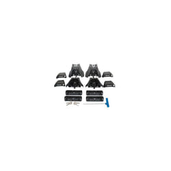 Rhino-Rack Set of 4 Legs  Works with Vortex Bars & Pad & Clamp Kit  Made with Glass Infused Nylon  Locking Security Covers (RLKVA)