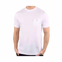 BEN SHERMAN Mens T Shirt Plain Casual Summer Tee - White, XS