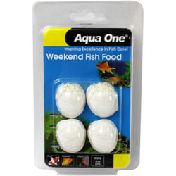 Aqua One 2-4 days Weekend Feeder Aquarium Fish Food Calcium 4 Block Pack 95004