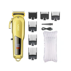VGR Hair Clipper Hair Trimmer for Men Hair Cutting Machine Beard Trimmer Profesional Cordless Haircut Machine Rechargeable V-278 - gold without box