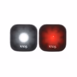 Knog Blinder 1, Rear lighting + Front lighting (set), Red, White, Aluminium, Silicone, Silicone, LED, Blinking light, Continu ...
