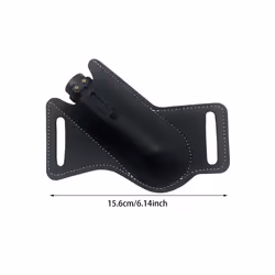 Imitation Leather Leather Waist Tool Bags Belt Case Sheath Outdoor Tools - Dark Brown