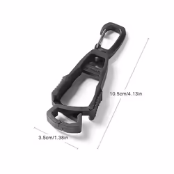 Outdoor Protective Gloves Clip Hanger Multi-purpose Safety Work Gloves - Black 1PC