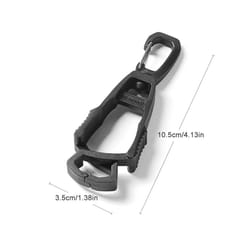 Outdoor Protective Gloves Clip Hanger Multi-purpose Safety Work Gloves - Black 1PC