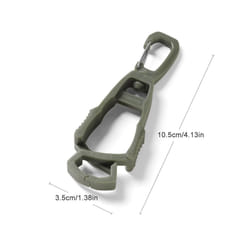 Outdoor Protective Gloves Clip Hanger Multi-purpose Safety Work Gloves - Green 1PC