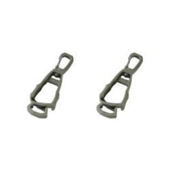 Outdoor Protective Gloves Clip Hanger Multi-purpose Safety Work Gloves - Green 2PCS