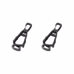 Outdoor Protective Gloves Clip Hanger Multi-purpose Safety Work Gloves - Black 2PCS
