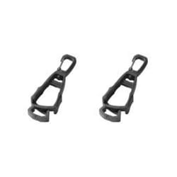Outdoor Protective Gloves Clip Hanger Multi-purpose Safety Work Gloves - Black 2PCS