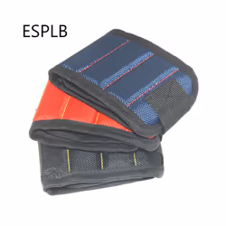 Strong Magnetic Wristband Tool Bag Oxford Cloth Wrist Tool Bags Belt Portable - Blue