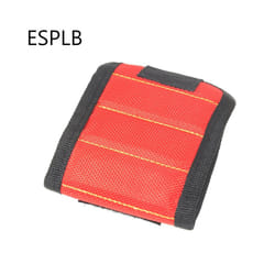 Strong Magnetic Wristband Tool Bag Oxford Cloth Wrist Tool Bags Belt Portable - Red