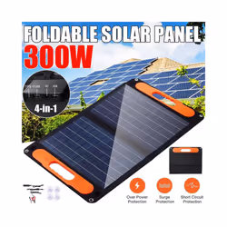 300W Foldable Solar Panel Dual USB/TYPE C/DC Protable Outdoor Folding - 100A