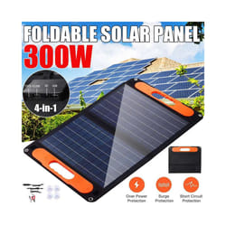 300W Foldable Solar Panel Dual USB/TYPE C/DC Protable Outdoor Folding - 100A