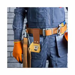 Durable Tape Measure Holder Leather Tool Bags Belt Waist Bag Electrician - brown