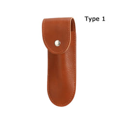 Equipment Knife Sheath Holster Leather Sheath Holder Fold Knife Tool Flashlight - 1