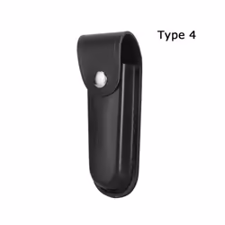 Equipment Knife Sheath Holster Leather Sheath Holder Fold Knife Tool Flashlight - 4