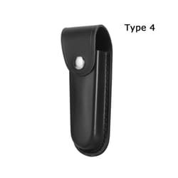 Equipment Knife Sheath Holster Leather Sheath Holder Fold Knife Tool Flashlight - 4