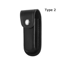 Equipment Knife Sheath Holster Leather Sheath Holder Fold Knife Tool Flashlight - 2