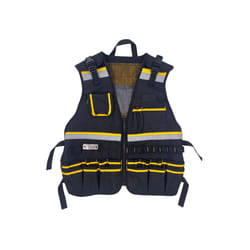 Tool Vest With Adjustable Straps, Tool Pockets, Tool Bags Belt Loops And - Yellow
